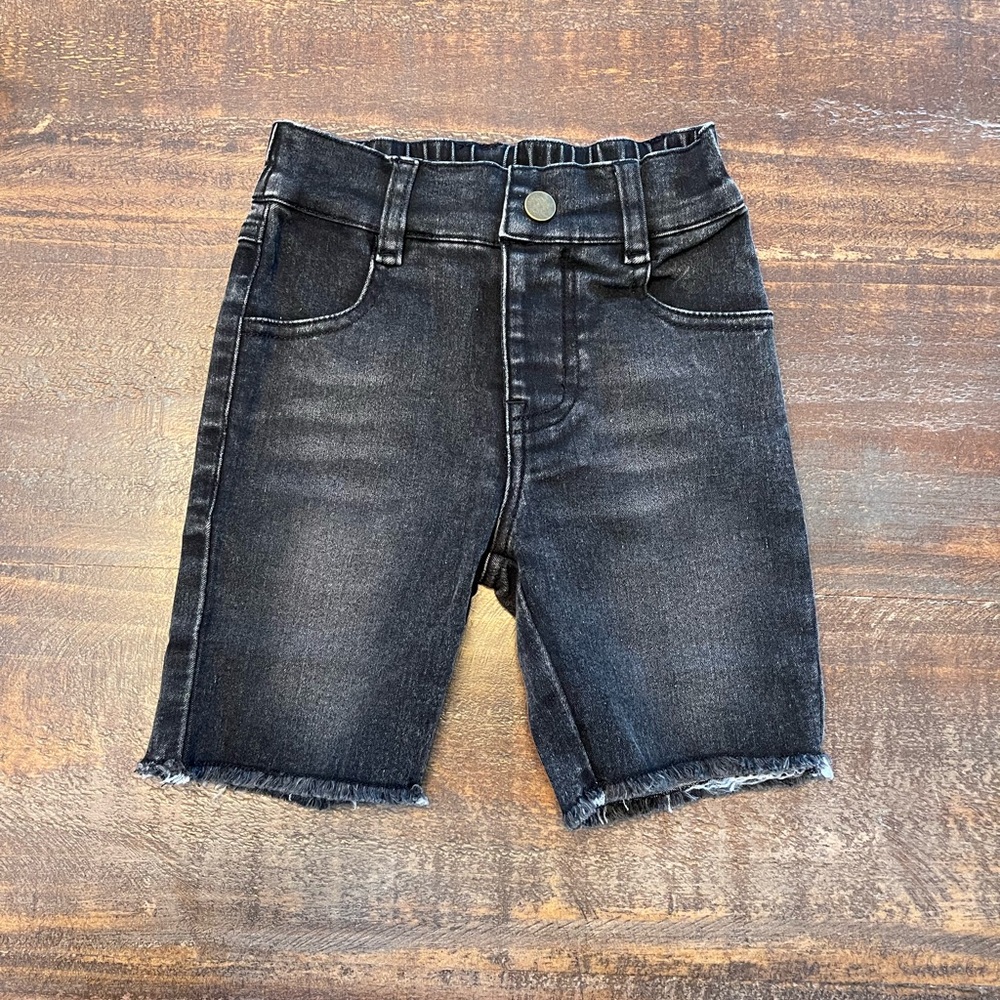 Stylish Black Denim Kids Shorts